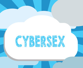 Writing note showing Cybersex. Business photo showcasing sexual arousal using computer technology by wearing vr equipment.