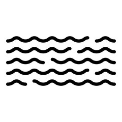 Big water flood icon. Outline big water flood vector icon for web design isolated on white background