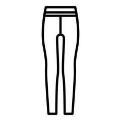 Tights icon. Outline tights vector icon for web design isolated on white background