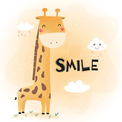 cute funny giraffe