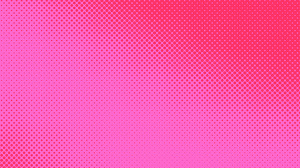 Pink and magenta dotted background in pop art retro style, vector illustration