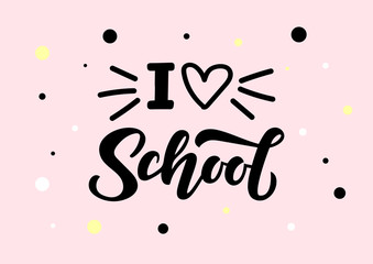Back to school hand drawn lettering