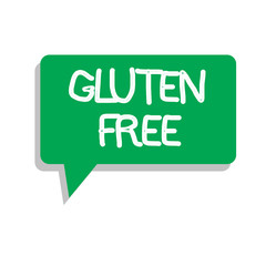 Conceptual hand writing showing Gluten Free. Business photo text Food and diet not containing protein found in grains and wheat.