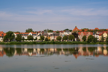 Naklejka na ściany i meble Lakefront Houses in Schwerin