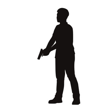 recommend clip art: Man With Gun