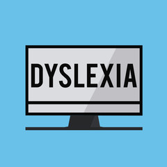 Text sign showing Dyslexia. Conceptual photo Disorders that involve difficulty in learning to read and improve.
