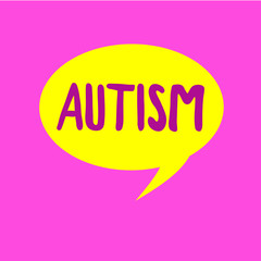 Writing note showing Autism. Business photo showcasing Difficulty in interacting and forming affairs with other showing.