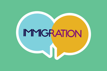 Conceptual hand writing showing Immigration. Business photo showcasing Action of coming to live peranalysisently in a foreign country..