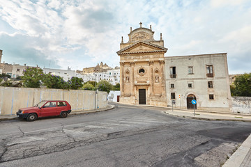 Fototapeta premium Wonderful architecture of the old town Ostuni, Bari, Italy.