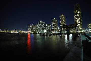 Naklejka premium Long Island City Night