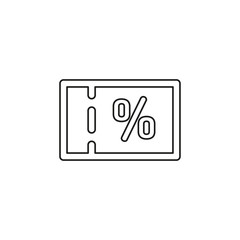 coupon vector icon