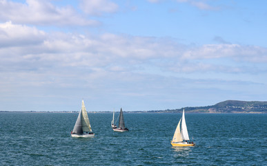 Fototapeta premium Sailboat on the sea