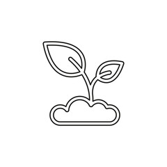 Seedling vector icon