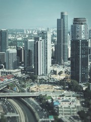 Skyline of Tel Aviv with its skyscrapers