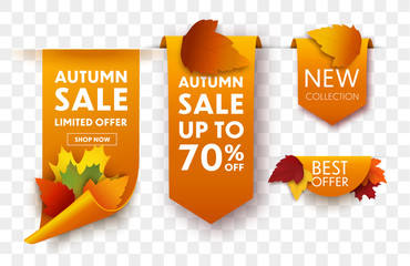 Autumn sale tags