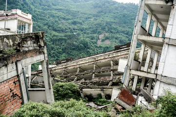 Sichuan Earthquake Memorial Buildings after the Greate earthquak, 2008 Sichuan Earthquake Memorial...