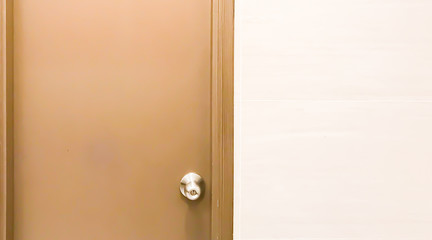 Background of a door and white wall
