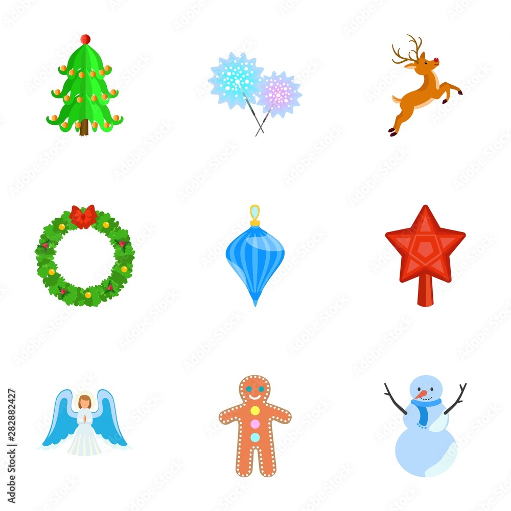 Poster winter activity icon set. flat set of 9 winter activity vector icons for web design isolated on whit