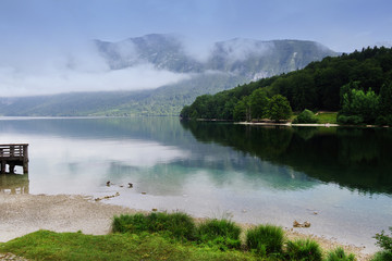 Lake Bohinj in Triglav national park, Slovenia