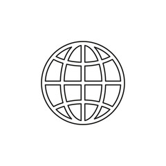 Globe vector icon