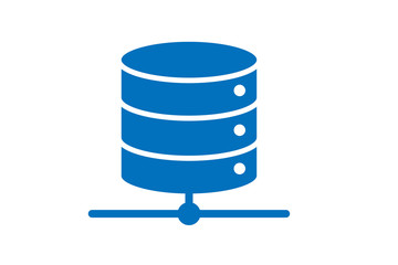 Cloud based database or server icon vector