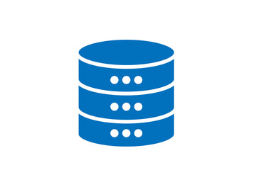 Cloud based database or server icon vector