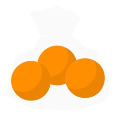 Fresh orange icon. Flat illustration of fresh orange vector icon for web design
