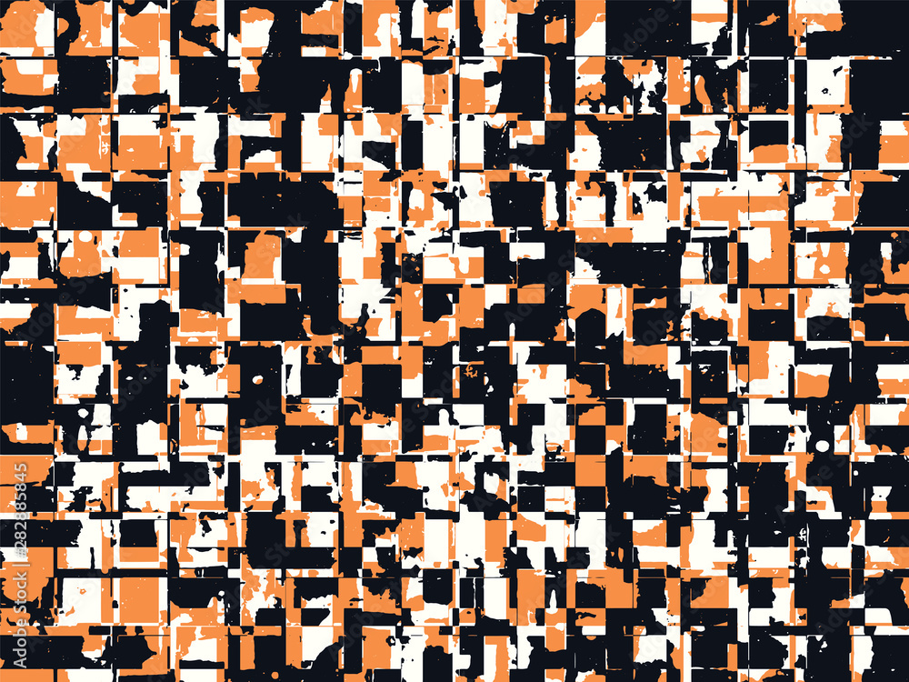 Aufkleber abstract grunge vector background. color composition of irregular overlapping graphic elements.