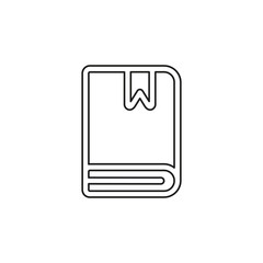 vector book with bookmark illustration