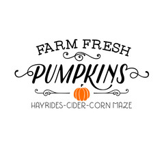 Farm Fresh Pumpkins - SVG