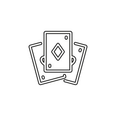 Playing card vector icon