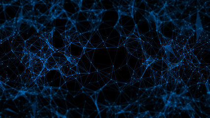 cyber hacker, robot ai, social network, abstract background 3d rendering illustration, web net, deep learning, atom cell science, security sever online digital