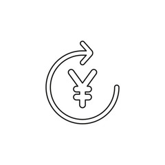 Yen sign icon, currency sign - money symbol