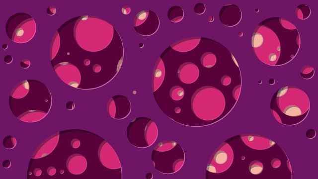 Abstract Generative Art color distributed circles holes background video