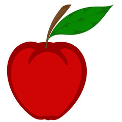 apple on white background