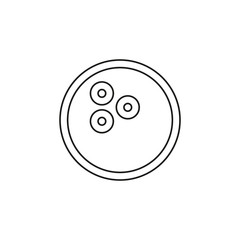 Bowling icon vector