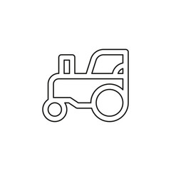 vector Tractor illustration, farm vehicle