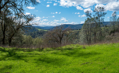 Sierra Nevada Foothills Cloudy Sky Cronan ranch