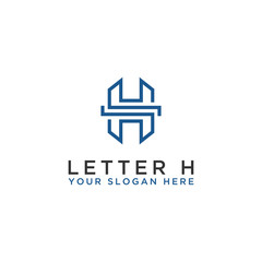 Inspiring company logo designs from the initial letters of the H.-Vector logo icon
