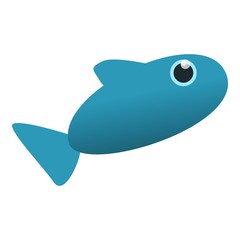 Fresh fish icon. Cartoon of fresh fish vector icon for web design isolated on white background