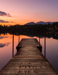 pier at sunset