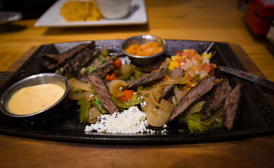 UAE. Dinner, meat and vegetables