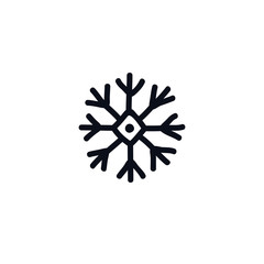 snowflake doodle icon