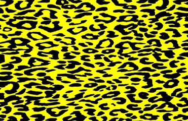 Bright Yellow Leopard Skin