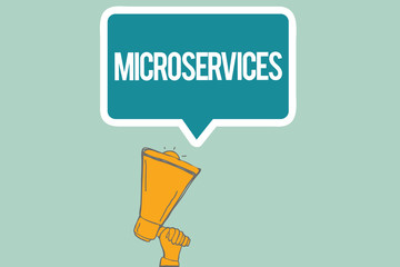 Conceptual hand writing showing Microservices. Business photo text Software development technique Building single function module.