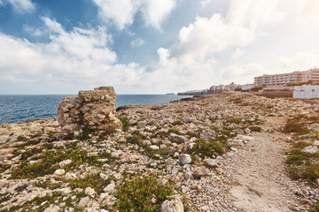 Fototapeta premium Beautiful scenery of Polignano a Mare, town in the province of Bari, Puglia.
