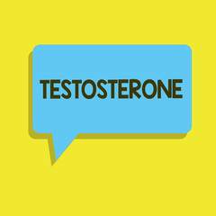 Writing note showing Testosterone. Business photo showcasing Hormone development of male secondary sexual characteristics.