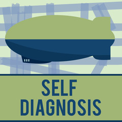 Fototapeta premium Writing note showing Self Diagnosis. Business photo showcasing The process of identifying medical conditions in oneself.