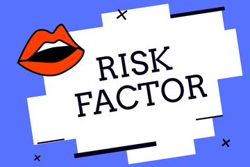Writing note showing Risk Factor. Business photo showcasing Something that rises the chance of a demonstrating developing a disease.