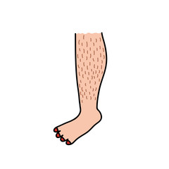hairy legs doodle icon